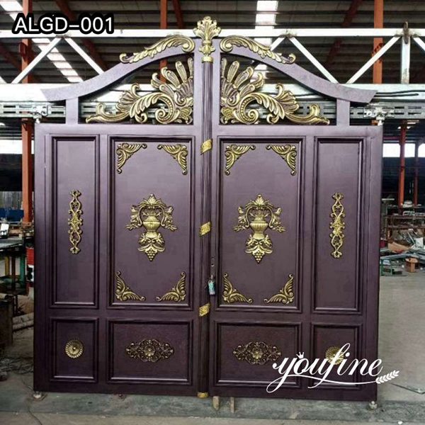 Beautiful Custom Aluminum Gate Design for Driveway Supplier ALGD-001