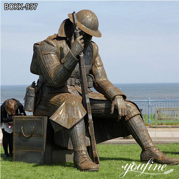 Large Bronze Soldier statue Outdoor Decor for Sale BOKK-397