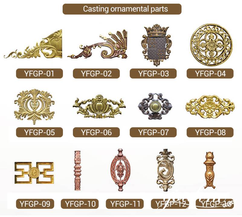 Casting ornamental parts