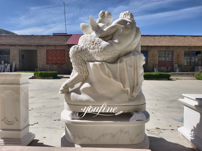 Pan Comforting Psyche Statue