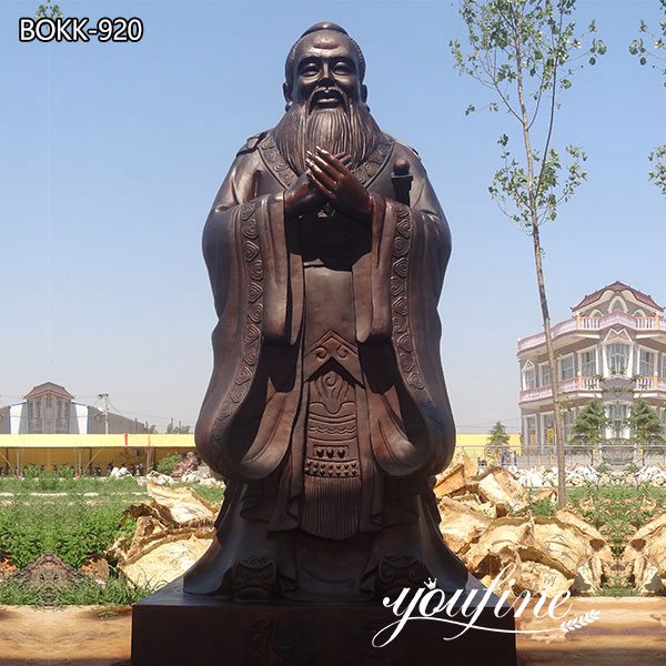 Outdoor Confucius Bronze Statue Custom Bronze Sculptures for Sale BOKK-920