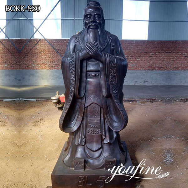 Confucius Bronze Statue Custom Bronze Sculptures