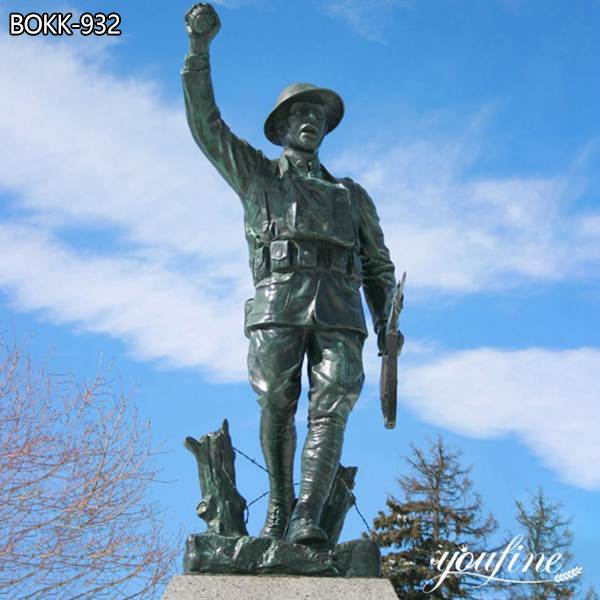 Custom Made Casting Bronze Soldier Statue Large Size for Sale BOKK-932