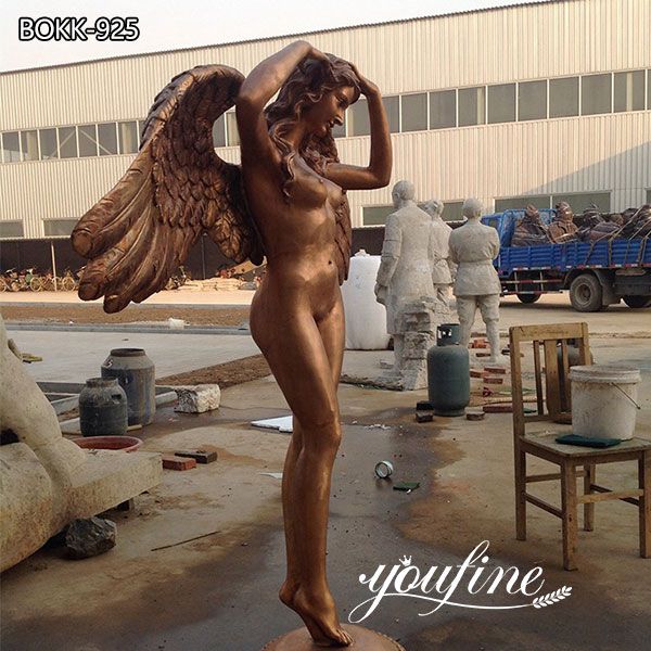 Custom Dancing Angel Bronze Statue for Garden Decor