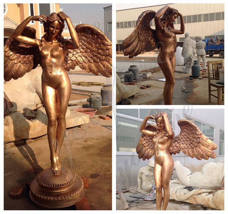 Dancing Angel Bronze Statue for Garden Decor for Sale