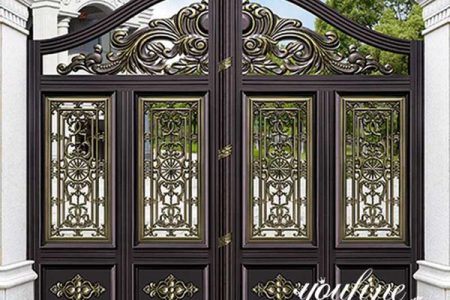 Decorative Aluminum Gate Villa Doors for Sale ALGD-008