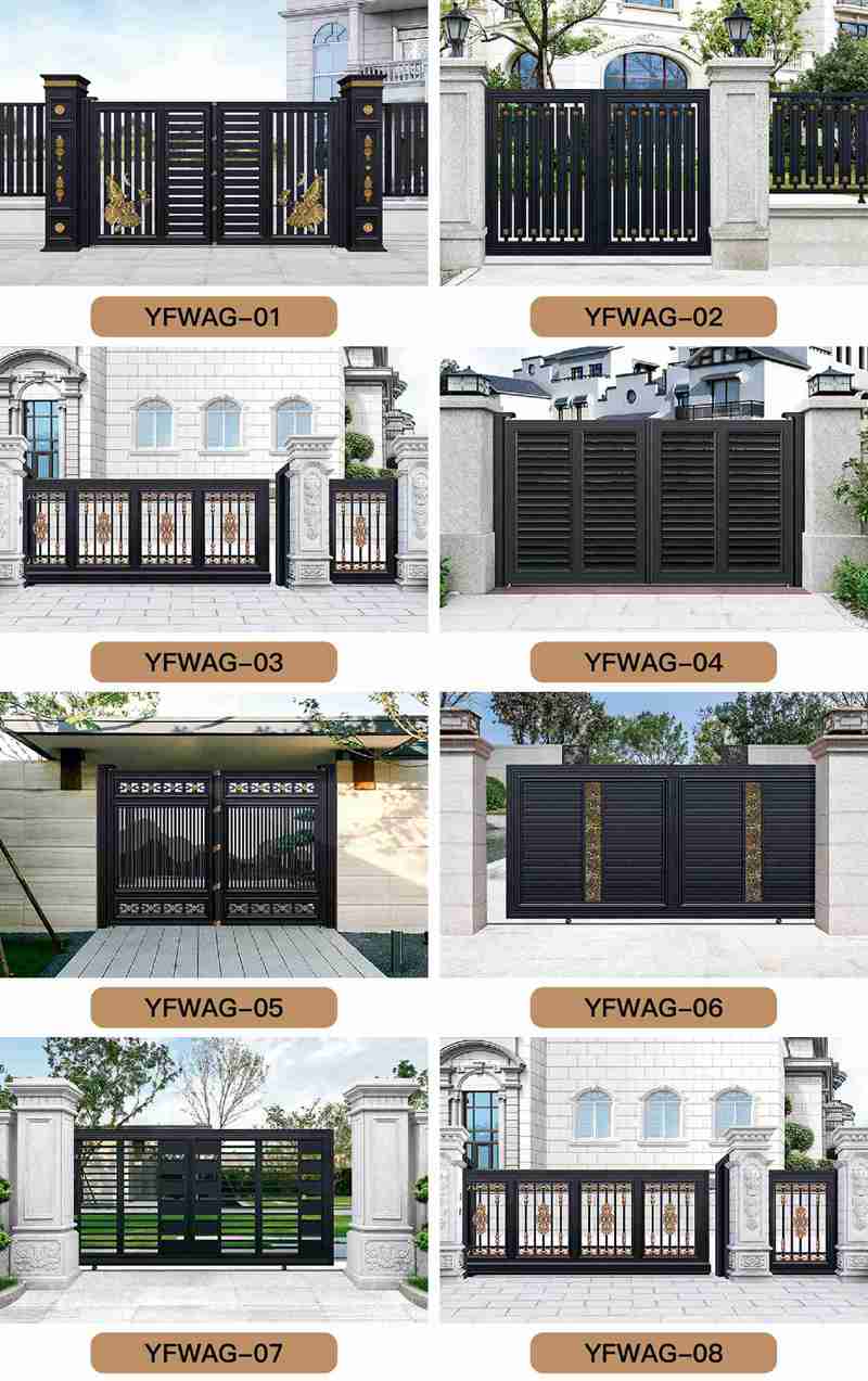 Decorative Aluminum Gate Villa Doors for Sale More Selection