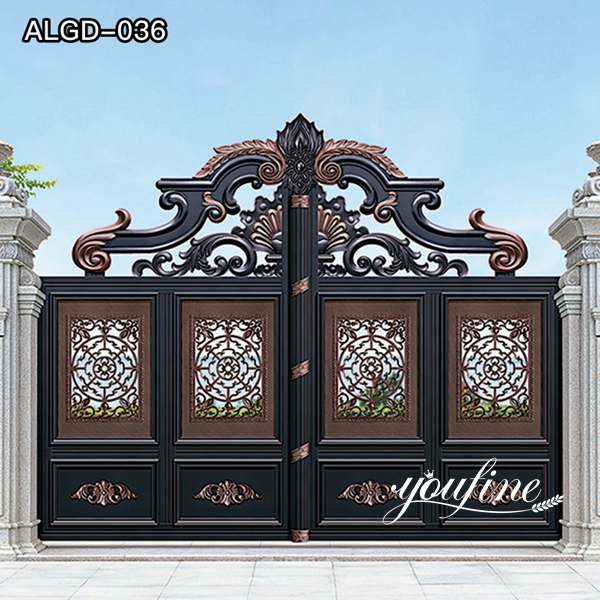 Driveway Decoration Aluminium Leaf Gate
