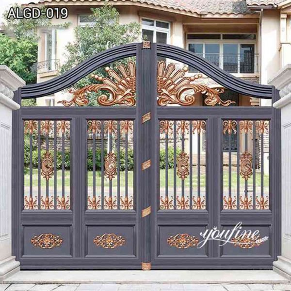 Entrance Decor Beautiful Aluminum Driveway Gate Door for Sale ALGD-019