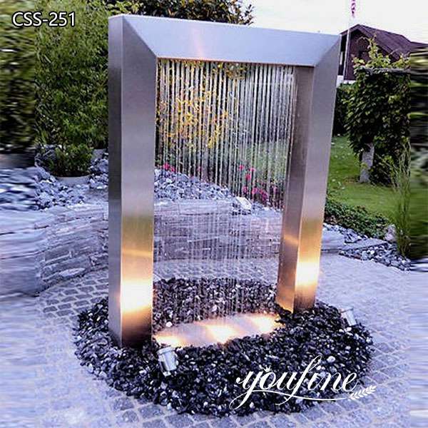 Garden Decor Stainless Steel Outdoor Fountain Sculpture for Sale