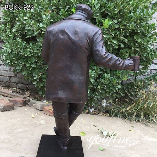 Large Bronze Beer Man Statue Custom Bronze Sculptures for US Client