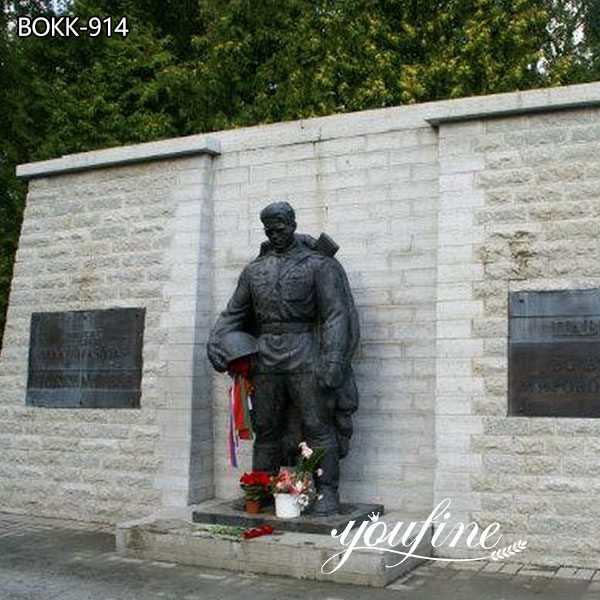 Large Bronze Military Soldier Statue for Memorial Park
