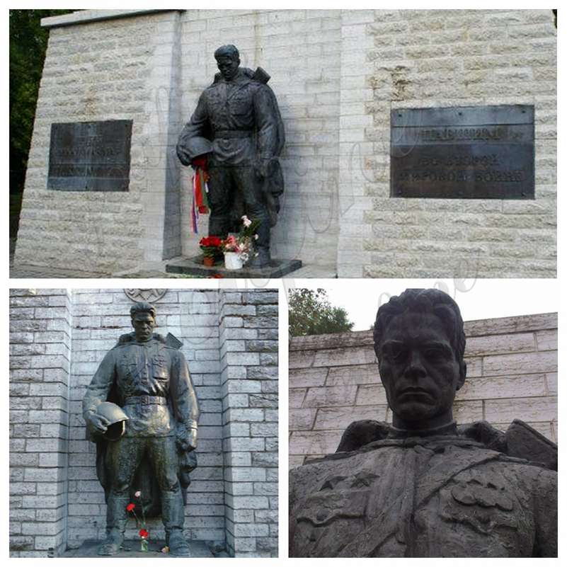 Large Bronze Military Soldier Statue for Memorial Park