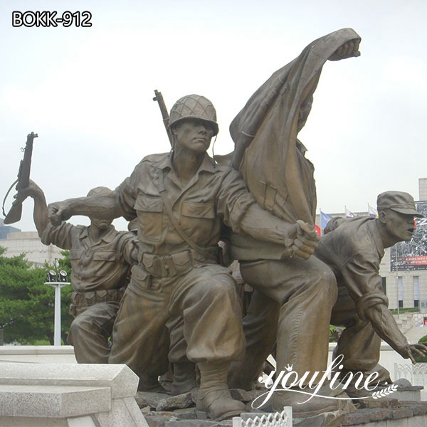 Large Bronze War Memorial Outdoor Military Statues