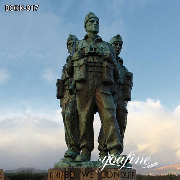 Large Commando Memorial Bronze Soldier Statue for Sale