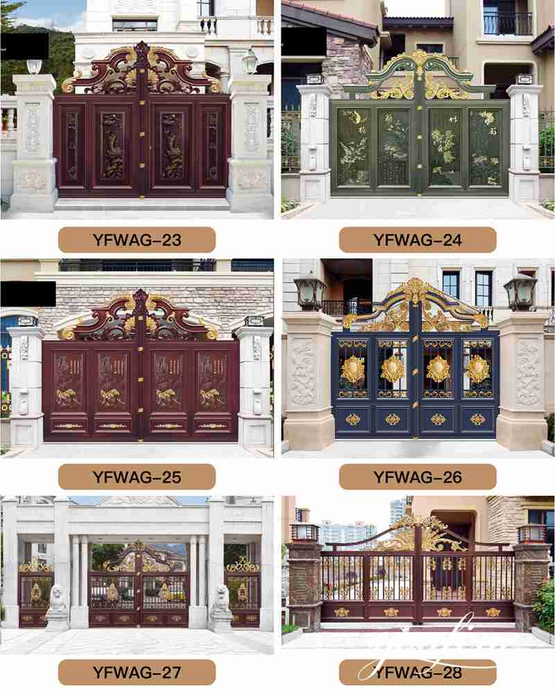 Large Gate Driveway Gates for Home Decor for Sale ALGD-025