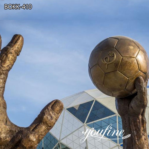 Large Handball Outdoor Bronze Sculptures for Public Park for Sale