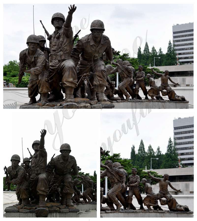 Large War Memorial Military Bronze Statue for Sale