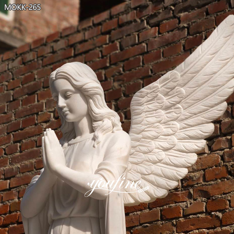 Angel Marble Statue details