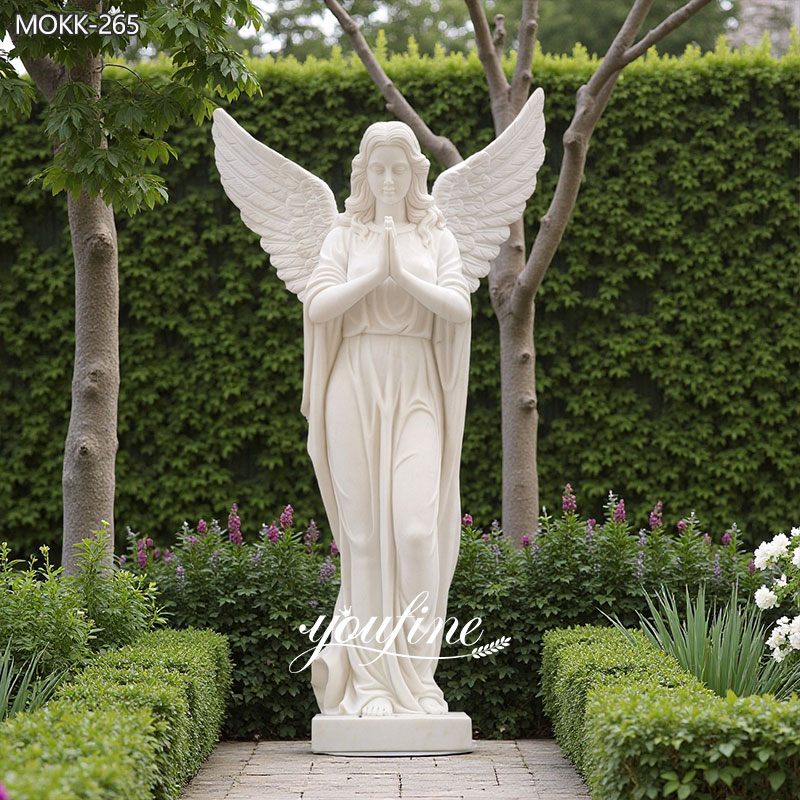 Life Size Angel Marble Statue for Square Ornaments