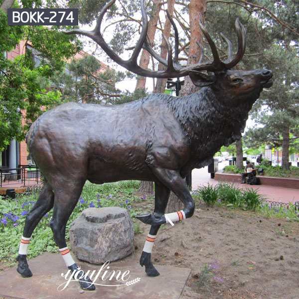 Life Size Bronze Elk Statue Garden Decor for Sale BOKK-274