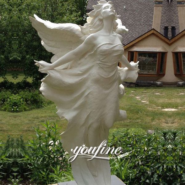 Life Size Angel Marble Statue Square Decoration for Sale MOKK-293