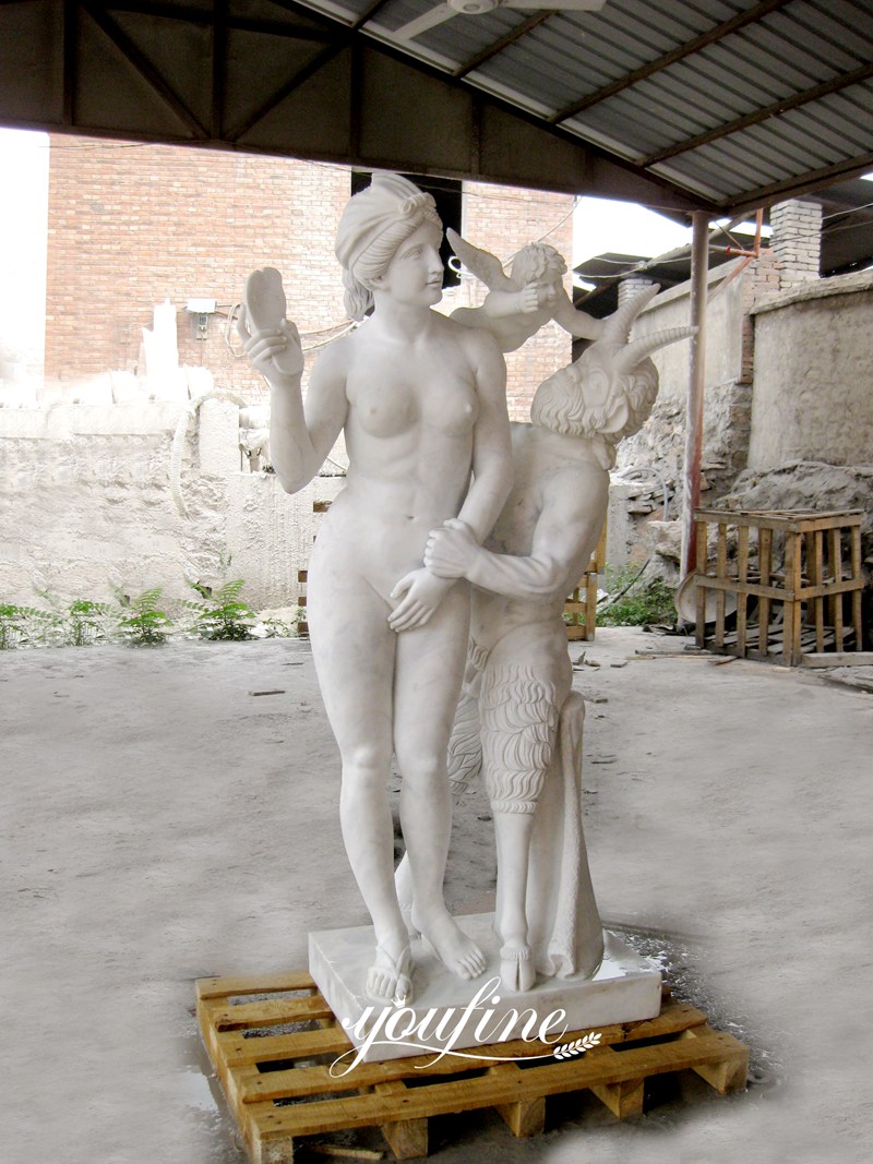 Aphrodite Pan and Eros Statue