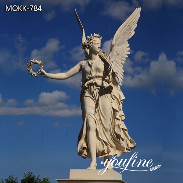 Outdoor Life Size Angel Marble Garden Statue for Sale