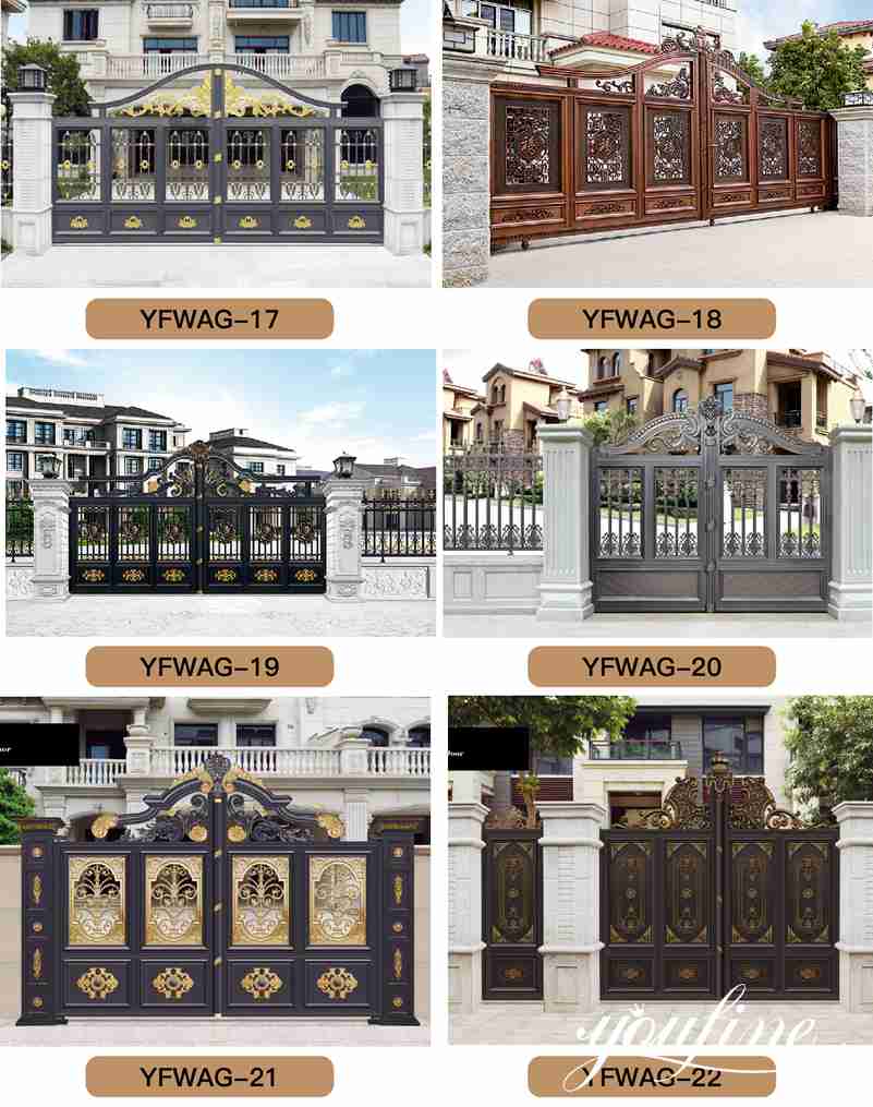 Puerta de jardín de aluminio macizo a la venta de fábrica ALGD-023