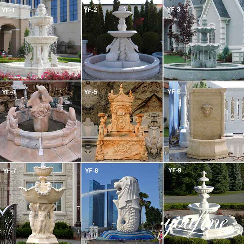 Two Tiered Marble Water Fountain
