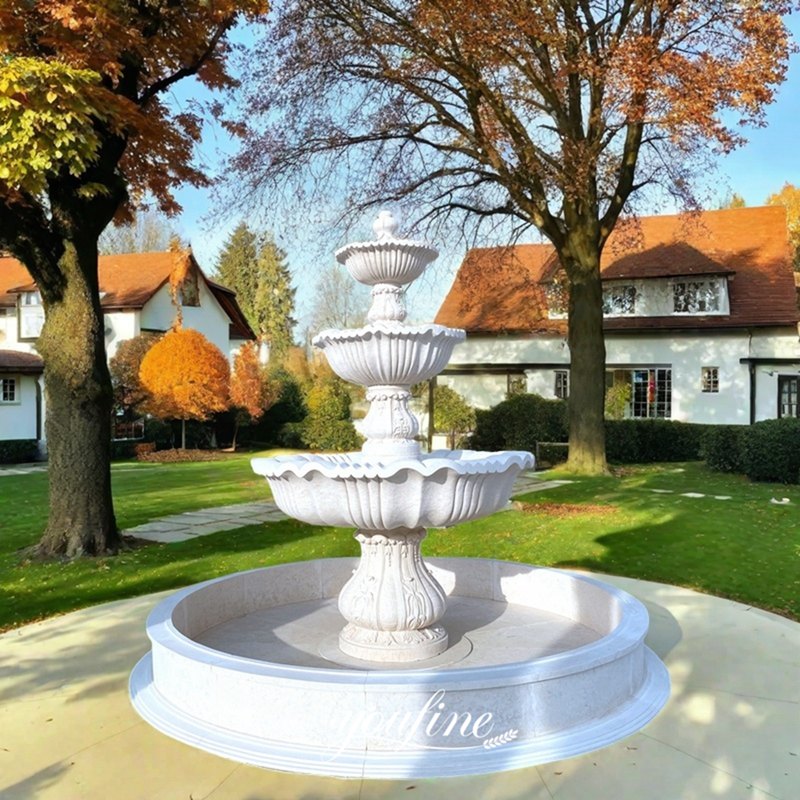 Three Tiered Marble Villa Fountain MOKK-787
