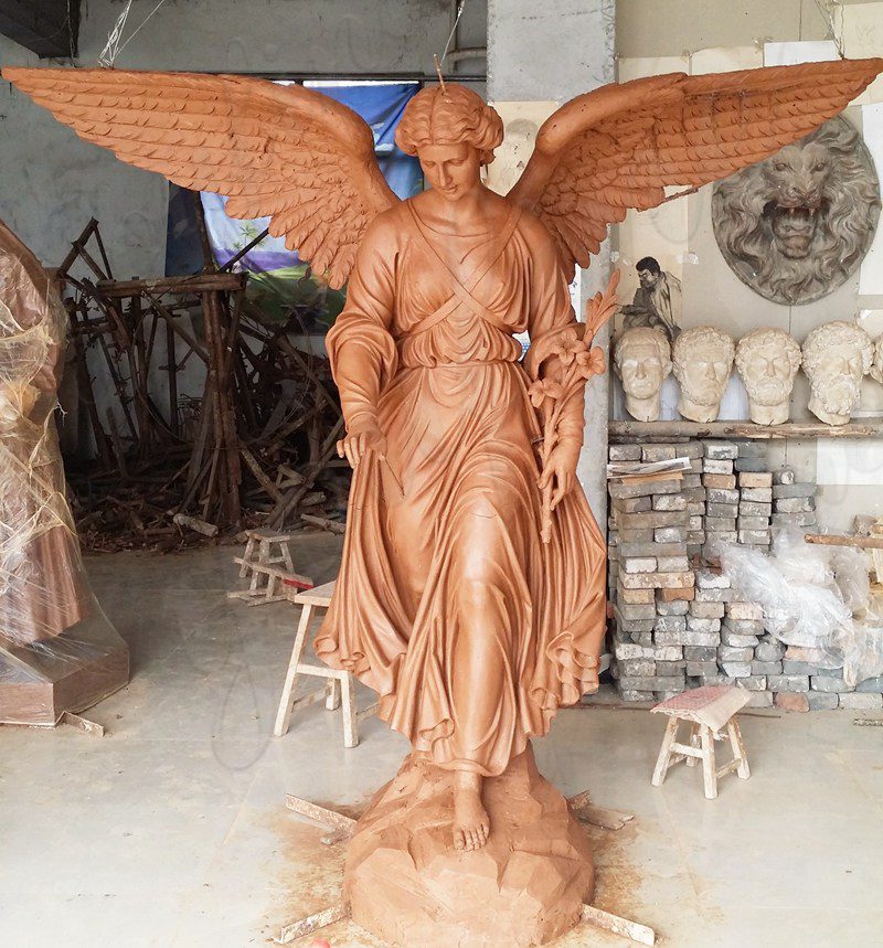 angel artwork clay model