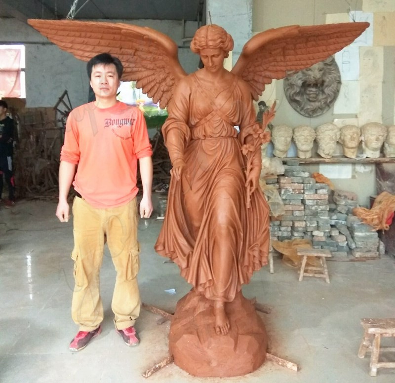 bronze angel sculpture clay model