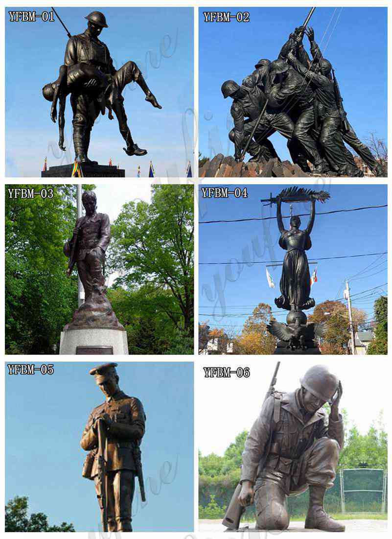 bronze military statues for sale