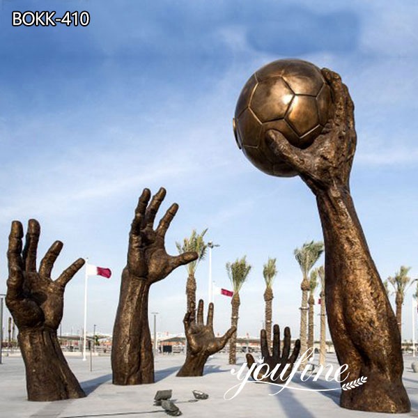 Large Handball Outdoor Bronze Sculptures for Public Park for Sale BOKK-410