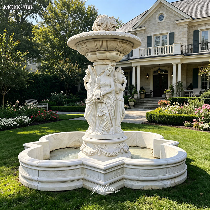 marble water fountain for hotel