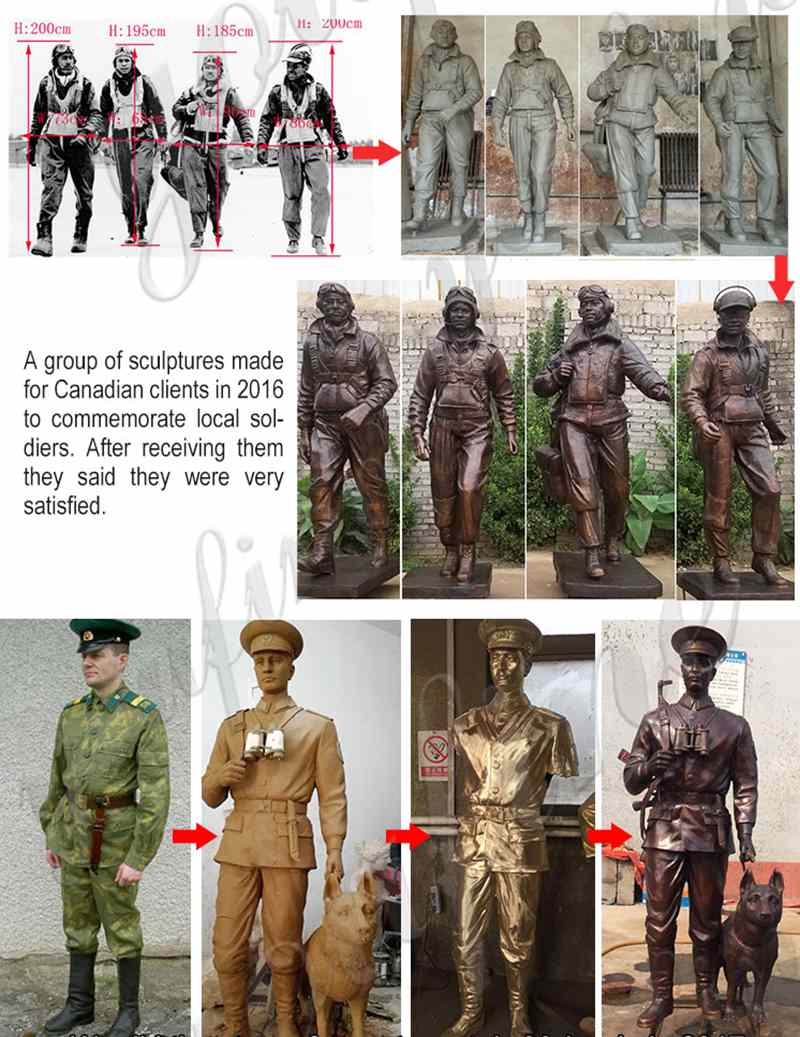 outdoor military statues for sale