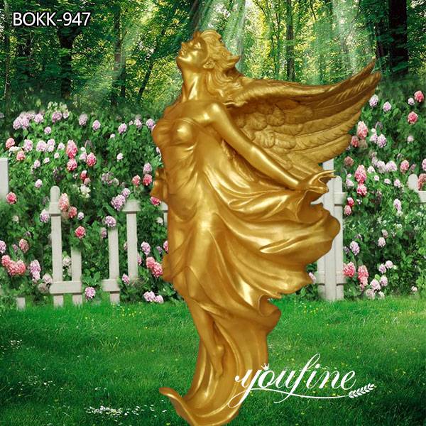 Outdoor Garden Life Size Bronze Flying Angel Statue for Sale BOKK-947