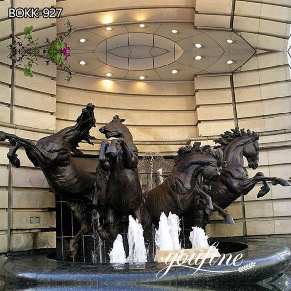 Large Bronze Horse Fountain Garden Decor for Sale