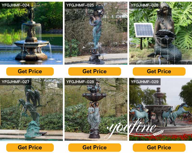 Large Outdoor Garden Antique Bronze Statue Fountain