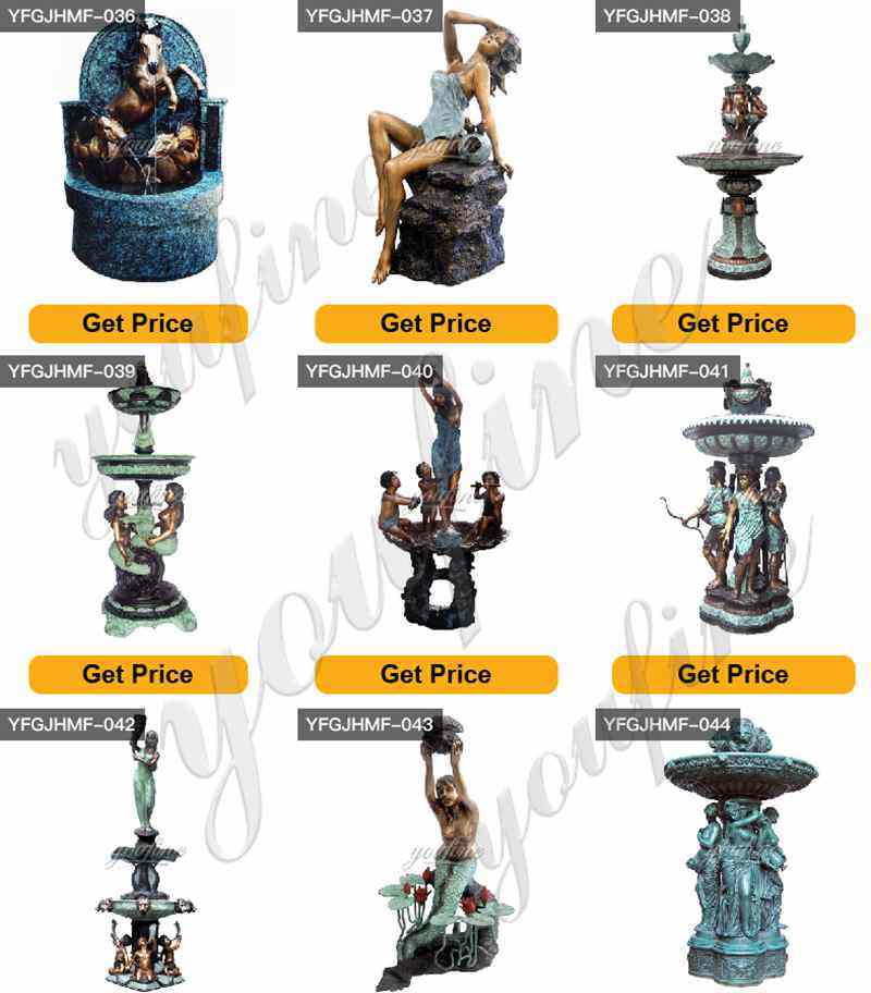 Outdoor Large Bronze Fountain Garden Decor for Sale