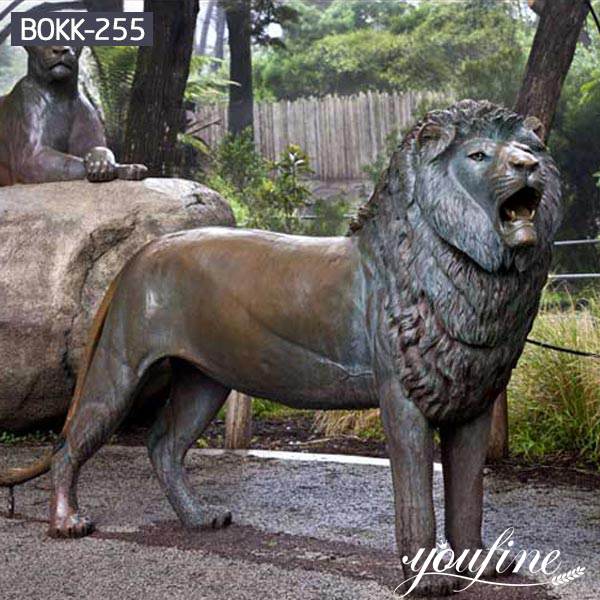 Theme Park Decoration Bronze Lion Statue for Sale BOKK-255