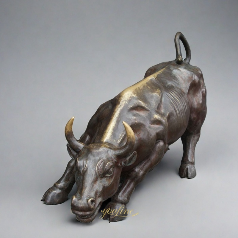 Restaurant Decoration Bronze Bull Statue for Sale BOKK-350