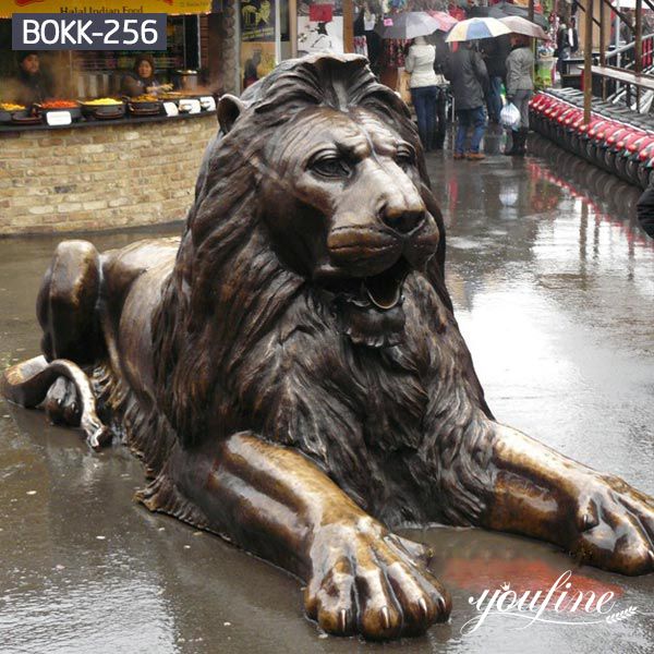 Shopping Street Decoration Bronze Lion Statue for Sale BOKK-256