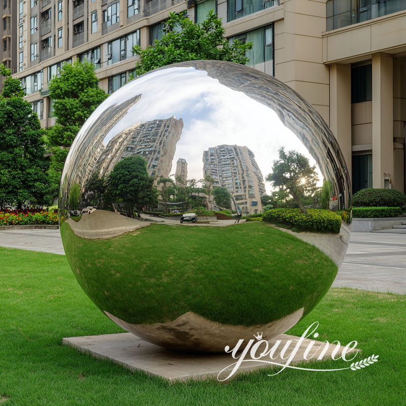 decorative stainless steel gazing globe for public