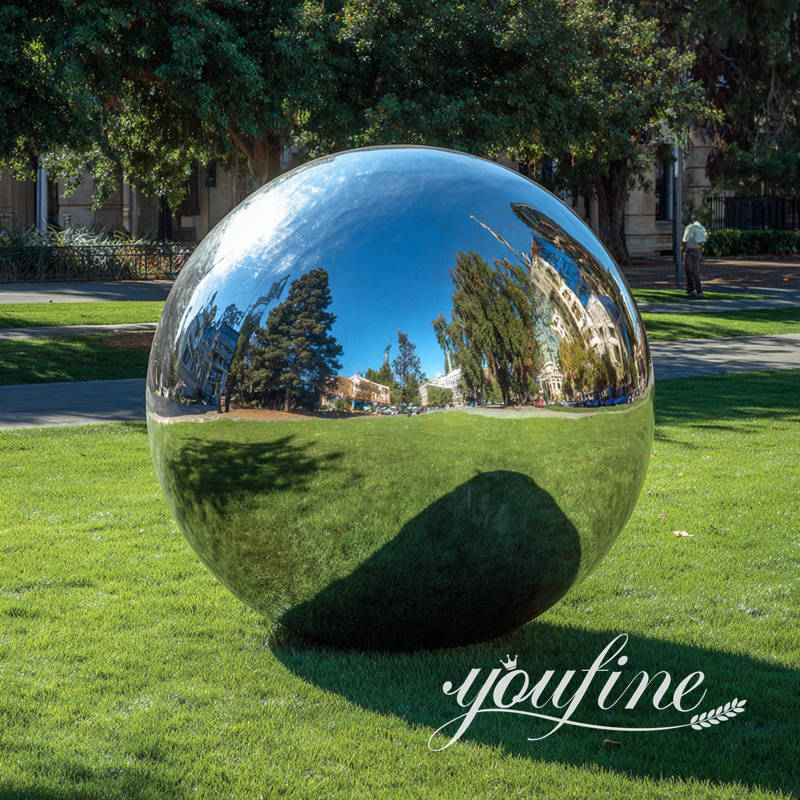 gazing globe sculpture for lawn