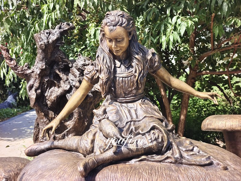  Alice in Wonderland group sculptures