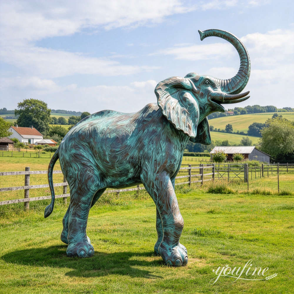 large elephant statue for courtyard decoration (1)