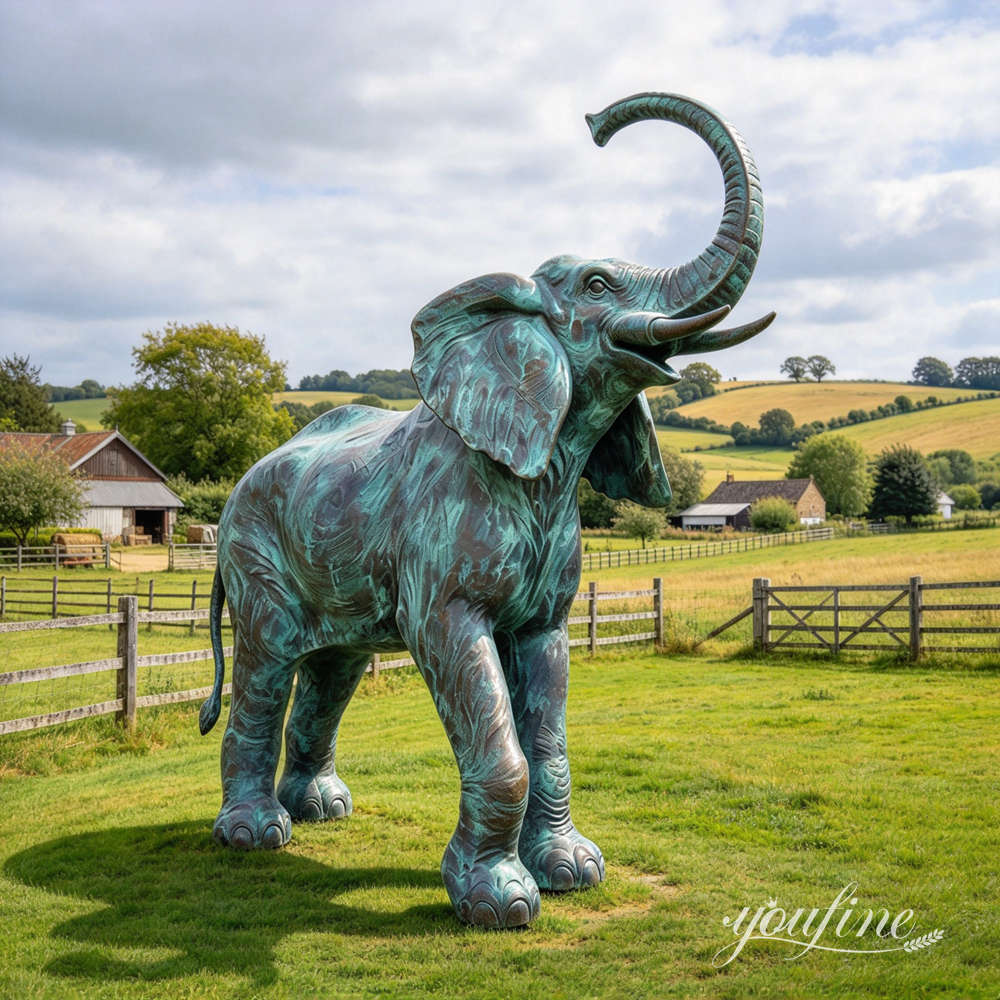 large elephant statue for courtyard decoration 