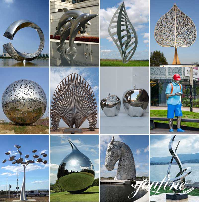 stainless steel garden sculptures for sale